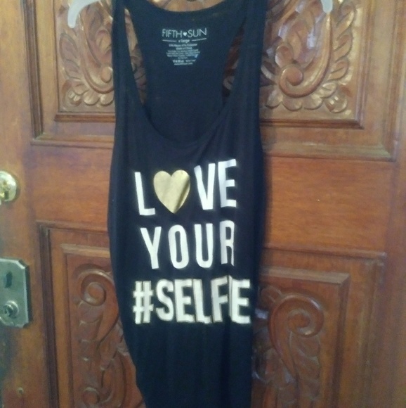 Black Love Your #Selfie Muscle Shirt - Picture 1 of 1